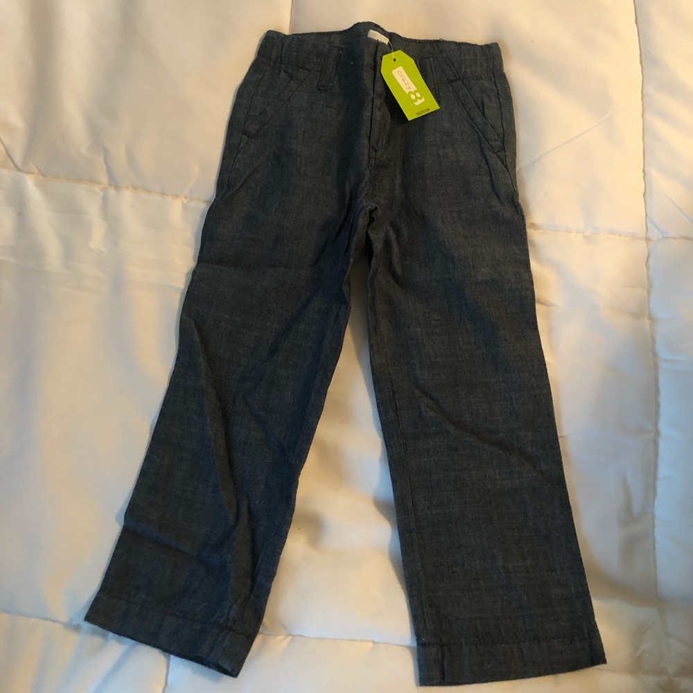 Boys Blue Linen Pants